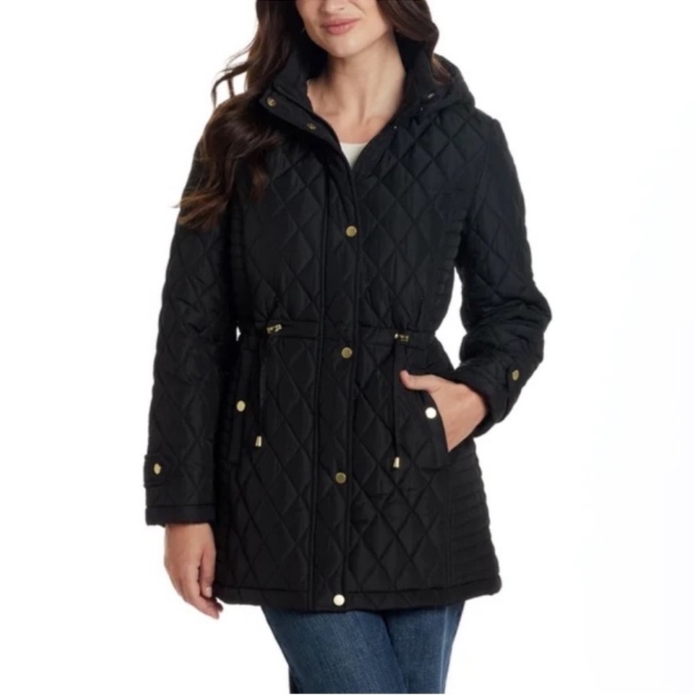 Weatherproof Womens Hooded Midweight Quilted Walker Jacket size S & M NWT